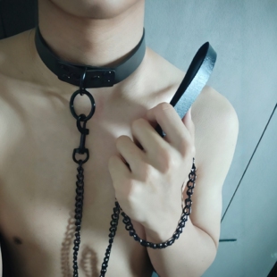 小奶狼狗朋克风暗黑禁欲项圈摇滚夜店脖链项链锁骨链choker颈带男