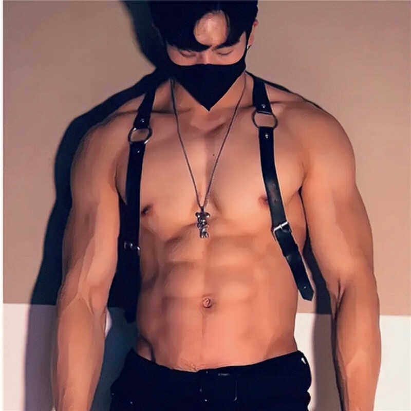 男生肩带体育生1S简约腰带健身舞蹈运动胸带肌肉男0M可调束缚背带