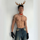 森系鹿角头饰圣诞麋鹿造型拍照COS表演发箍发卡男女可爱洗脸头箍