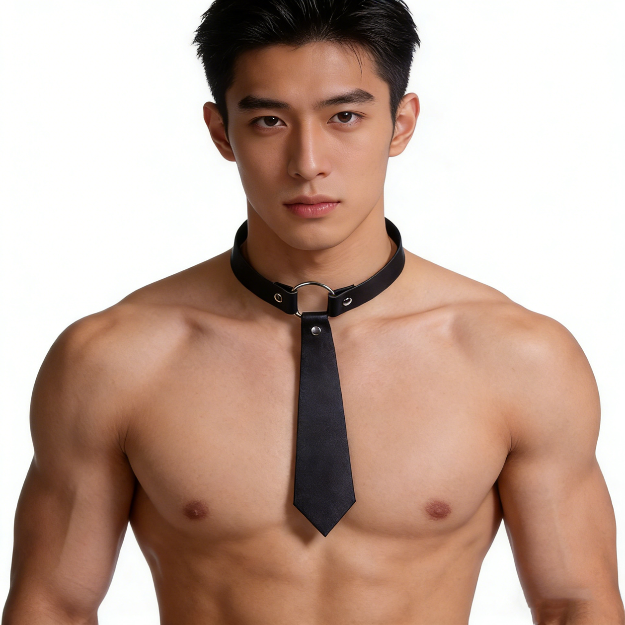 角色扮演GOGOBOY夜店舞台演出COSPALY游戏面罩痞帅金属头领带男S