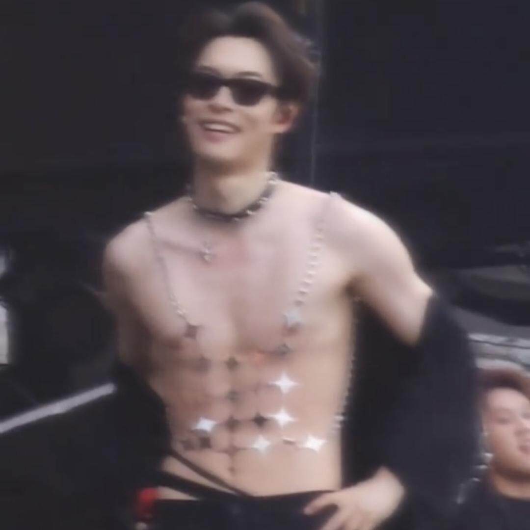 木子洋同款星星胸链项链身体链肩链 舞台演出夜店高奢定制配饰男