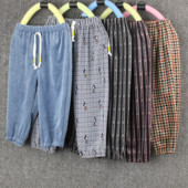 冬季 宝宝防脏裤 男女孩加肥棉花棉裤 儿童超柔四面弹力罩裤 子灯笼裤