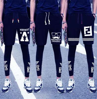 男士夏季薄款运动跑男篮球打底裤