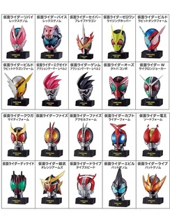 万代 假面骑士 masked盒蛋 迷你头雕头像 W 帝骑01空我全新现货