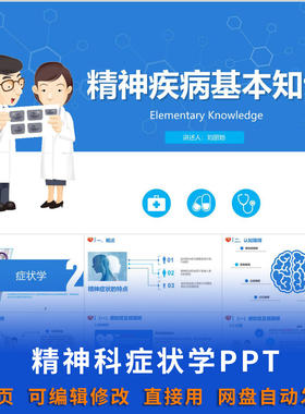 精神科症状学 PPT 课件可编辑护士护师精神科护理培训资料