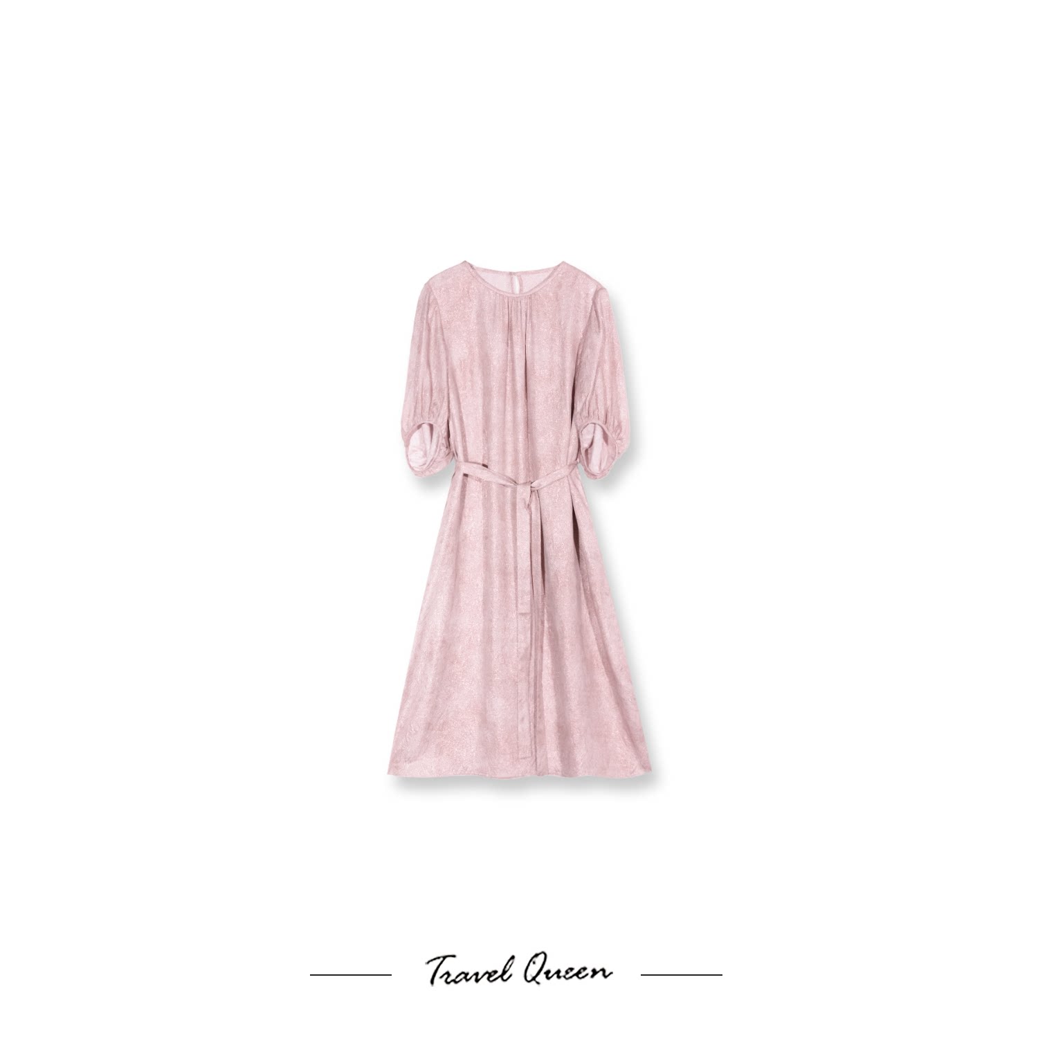 【妙妙推荐】TQ"伊人如梦"桑蚕丝亮丝连衣裙L90216