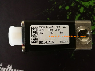 4.0 FKM 24V burkert宝德常开电磁阀0330 4宝得两通00141932