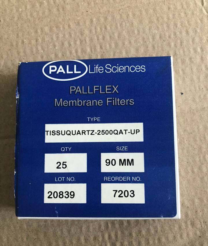 美国pallflex过滤膜tissuquartz过滤膜 pall石英滤纸7203直径90mm
