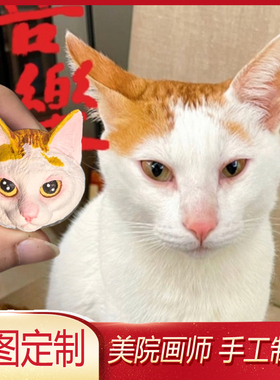 猫咪定制波斯猫猫咪蜡像车载迷你伯曼猫冰箱贴定制DIY矮脚猫模型