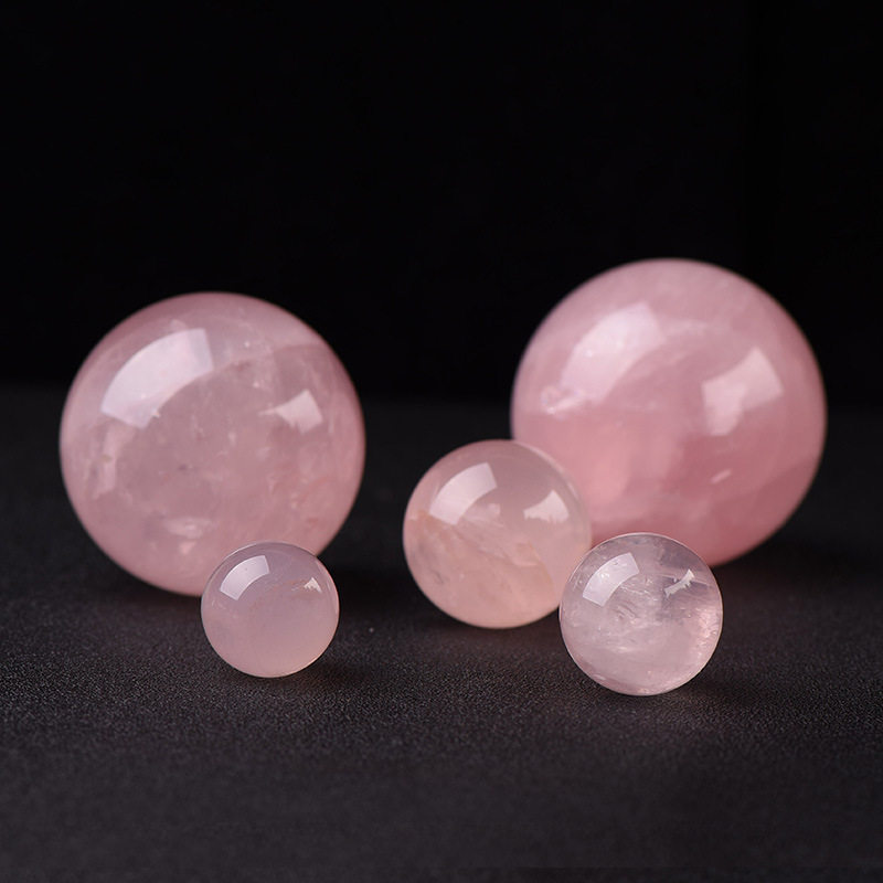 천연 핑크 수정구 천연 핑크 수정구 천연 화이트 수정구 빙 풍수 공