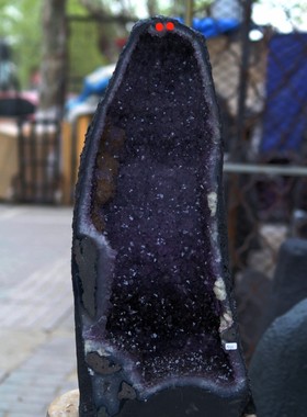 巴西紫晶洞 紫水晶洞摆件聚财风水17.95