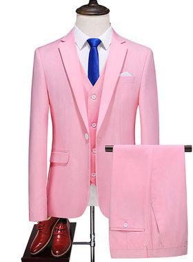 新郎商务英伦西装商务西服套装