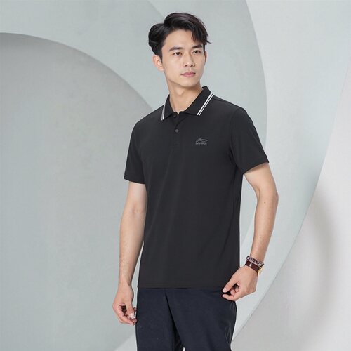李宁短袖POLO衫冰感舒适吸湿