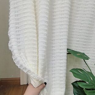 白色蕾丝条纹婚礼纱幔床车门窗帘甜品舞台桌网纱婚庆拍摄道具布料