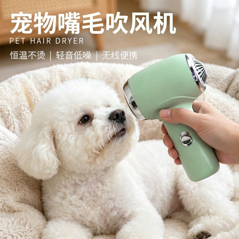 工厂直供宠物吹毛吹风机低噪恒温吹水机狗狗小型犬比熊清洁吹干机