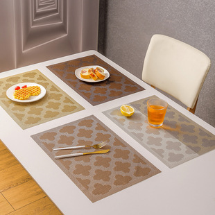 欧式PVC餐桌隔热垫子防热垫子家用餐厅防水餐垫隔垫西餐垫盘垫子