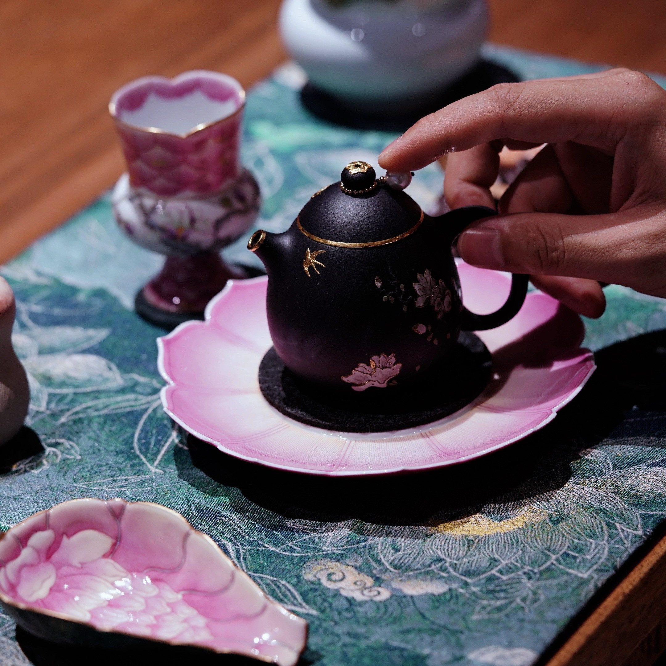 蜜糖紫砂｜原矿天青泥龙蛋壶 纯茶壶