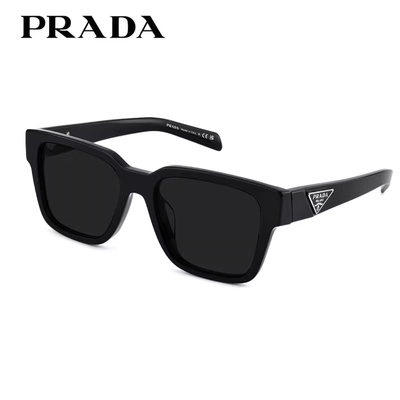 Prada普拉达墨镜偏光方框复古太阳镜男女高级感带度数近视墨镜08Z
