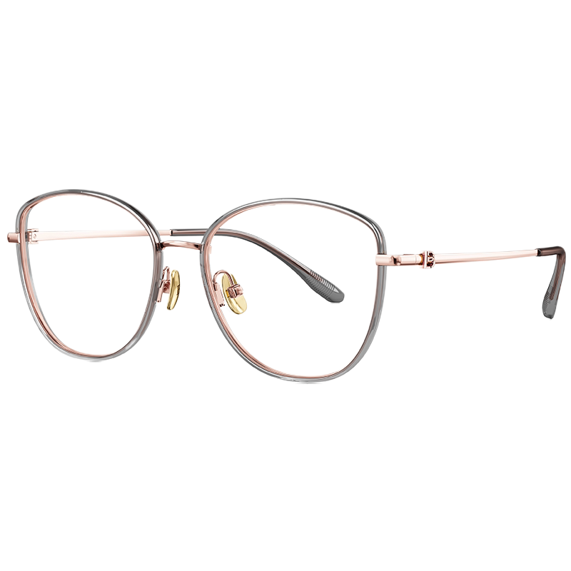 BOLON暴龙近视眼镜框新品猫眼镜架冷茶色女款时尚眼镜框BA6027