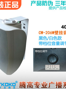 CW-206WB会议壁挂音响箱扬声器黑白色款广播定压喇叭宇龙腾高促销
