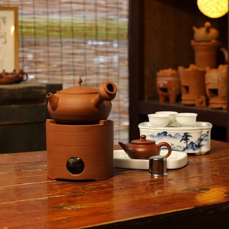 (特价清仓)酒精炉蜡烛炉温茶炉潮州红泥新中式户外煮水朱泥茶炉,餐饮具,煮茶炉,淘宝优惠券,粉丝福利购,淘宝优惠卷