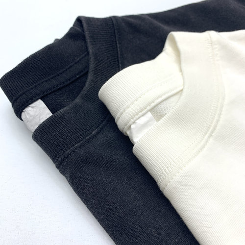 重磅阿美咔叽宽松落肩全棉圆领T