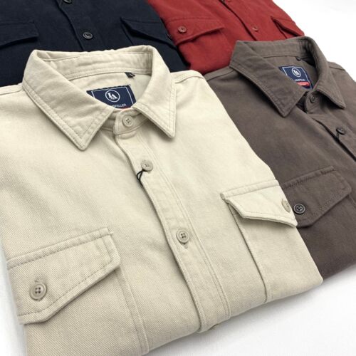 阿美咔叽重磅厚实工装全棉衬衫男