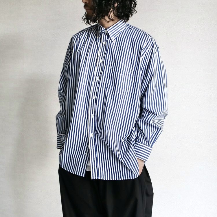 日式条纹衬衫男夏季薄款日系复古