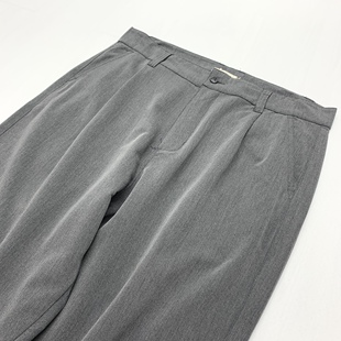 男夏季 长裤 宽松大直筒休闲裤 拖地西装 悬坠感抗皱阔腿韩版 垂感西裤