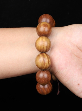 寅亥堂绿檀吉祥物装饰手串珠子