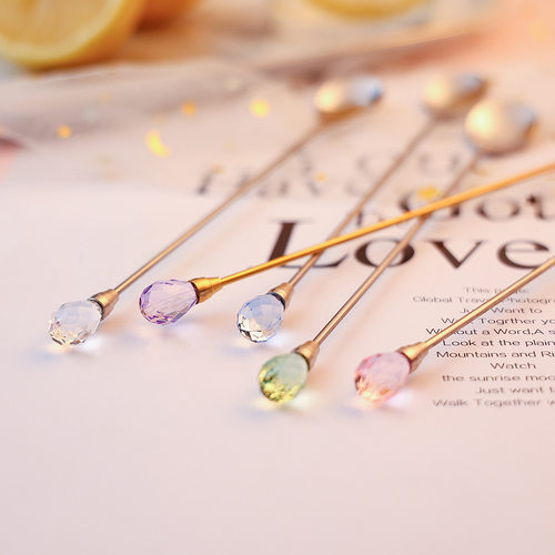 高颜值咖啡勺长柄搅拌勺子水果叉