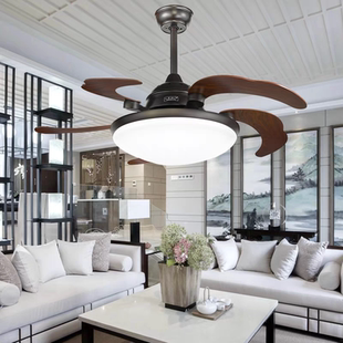 丰韵风扇灯吊扇灯2025年新中式太阳隐形家用客厅卧室餐厅风扇灯具