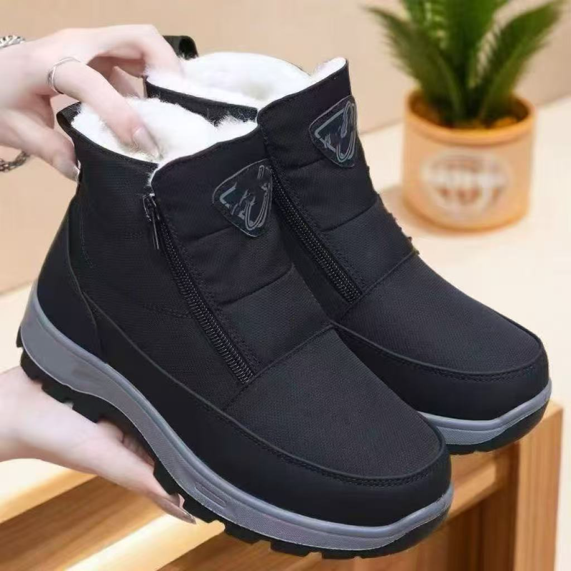 东北男棉鞋中老年人加厚加绒