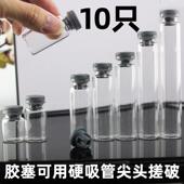 十只自制简易温度计胶塞小玻璃瓶教学活动初二学生小实验物理 包邮