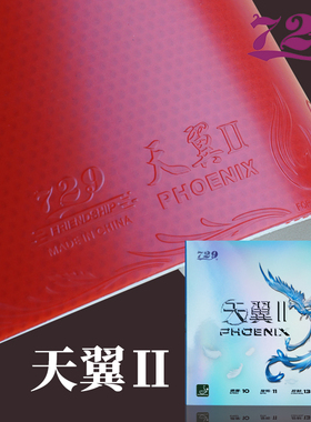 友谊729乒乓球胶皮天翼2套胶反手超轻反手乒乓球拍胶皮反胶单片装