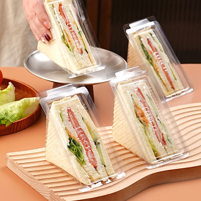三明治包装盒透明外带打包食品级