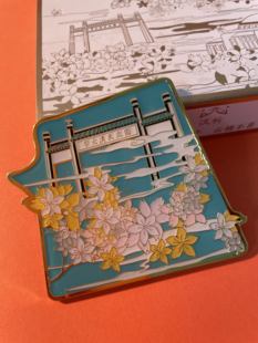 汉祈珞珈樱语精美创意冰箱贴创送老师送同学武汉礼物武大牌坊金属