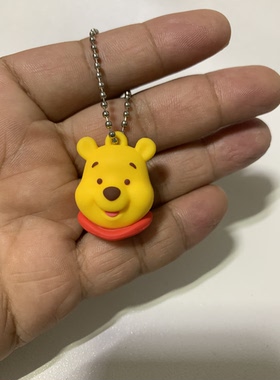 外贸尾单可爱卡通小熊威尼公仔迷你挂件正版散货有瑕疵