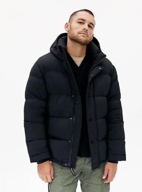 加拿大Aritzia羽绒服Modern Taupe超保暖白鸭绒服短款5格面包服外