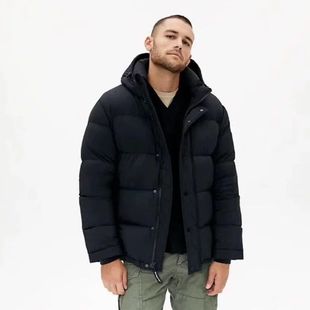 加拿大Aritzia羽绒服Modern Taupe超保暖白鸭绒服短款5格面包服外