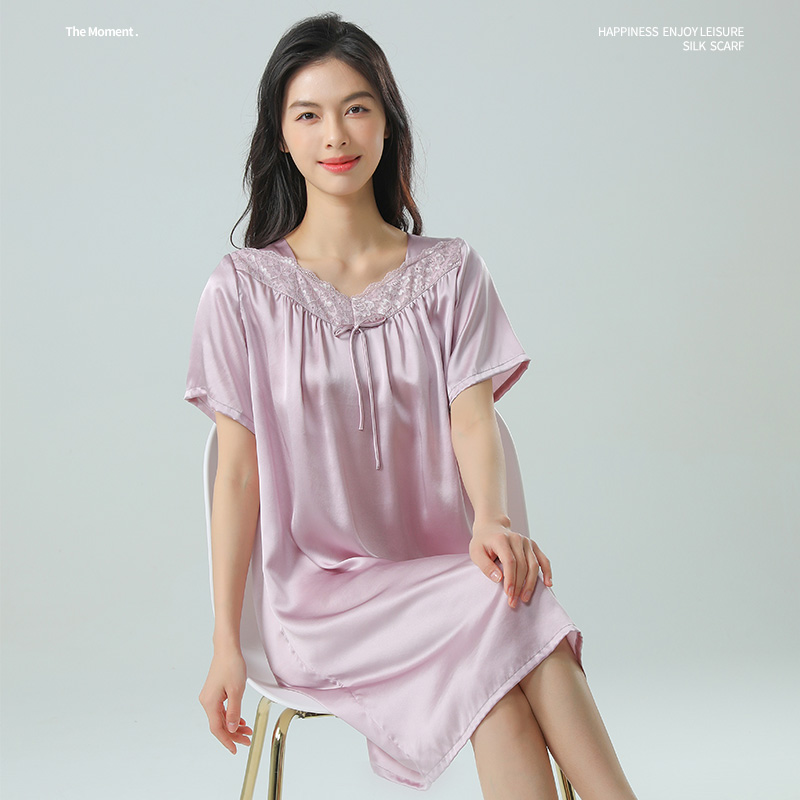 睡裙桑蚕丝杭州丝绸真丝性感夏季