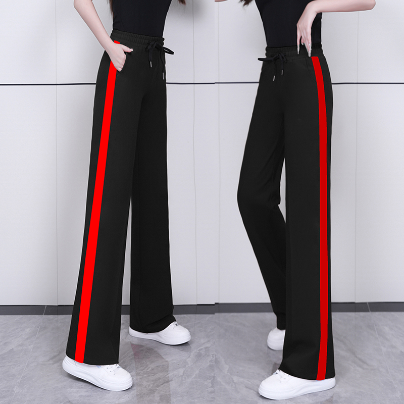 运动裤女春秋2025新款黑色裤子