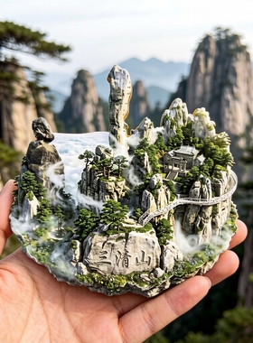 三清山浮雕新款金属冰箱贴江西上饶城市旅游文创纪念品伴手礼磁贴