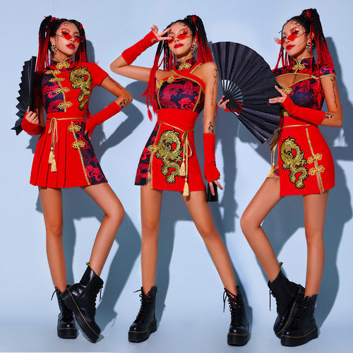 靡瑟品中国风ds演出服新款舞台