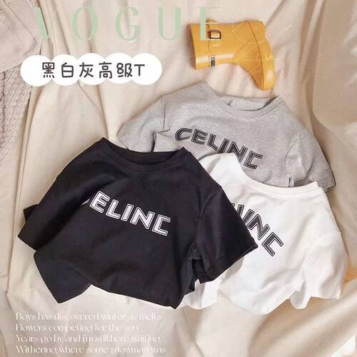 100%纯棉~儿童短袖t恤夏季上衣