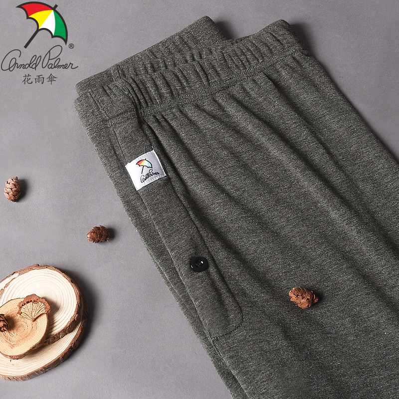 花雨伞腈纶柔软中腰基础打底裤