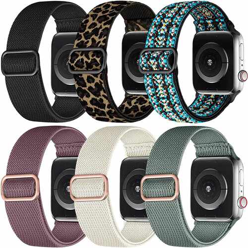 适用苹果ultra2表带SE/4/5/6/7/8尼龙弹力带iwatch 49mm大扣表带