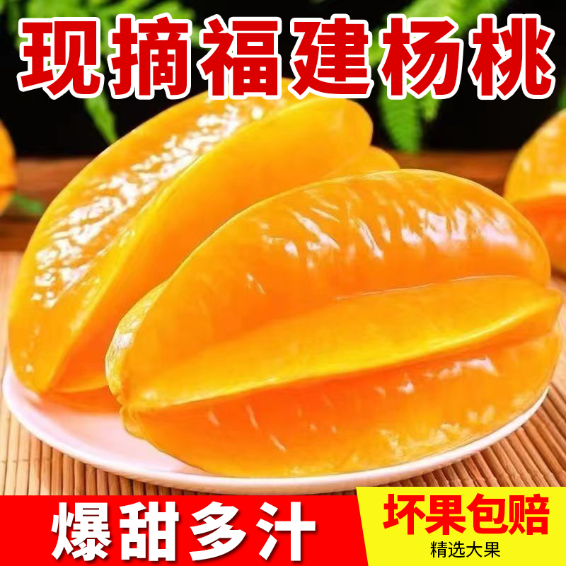 现货现摘福建漳州杨桃五敛子鲜甜多汁当季新鲜水果大果5斤装包邮