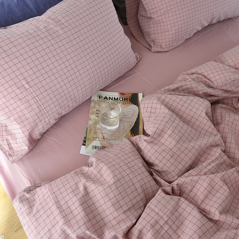 全棉水洗棉被套单件纯棉精梳棉被罩双人被套大学生宿舍1.5*2被套