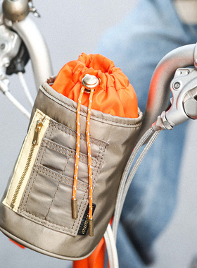 HKWORKSHOP小布尼龙水杯套自行车车头包骑行配件防水储物车把包